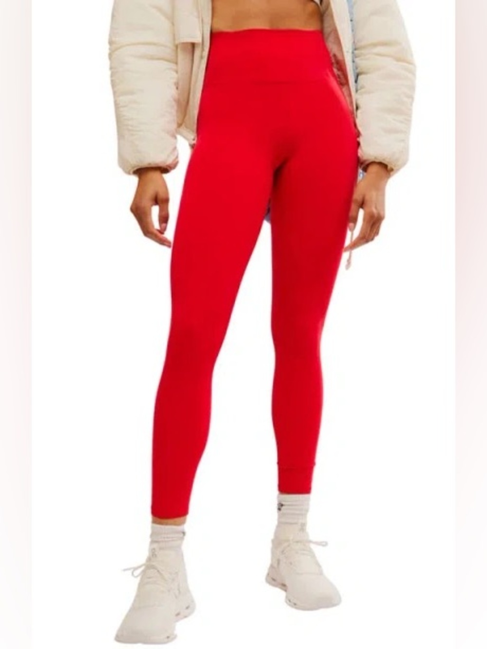 Free People Movement High-Rise Red Leggings